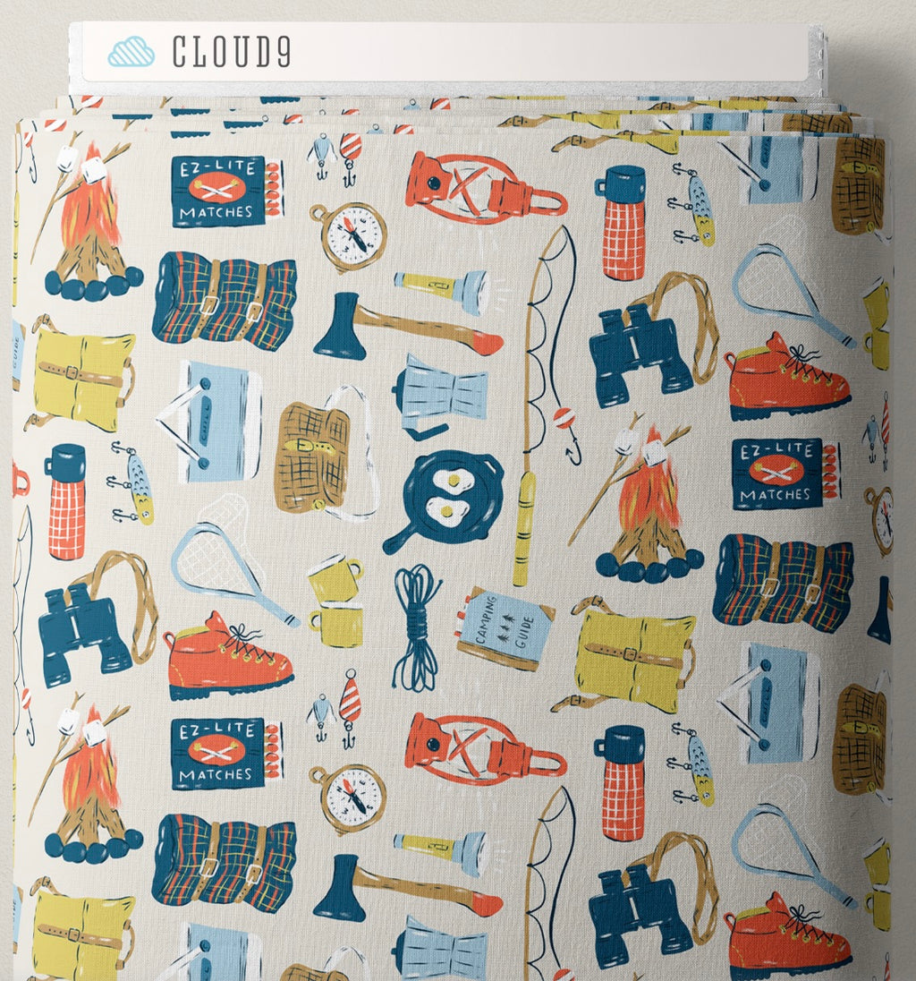 Camp Canine - Outdoor Essentials by Krissy Mast from Cloud9 Fabrics