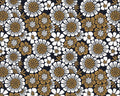 Grassroots - Charlotte Flower Bloom Navy Brown by Amy MacCready from Cloud9 Fabrics