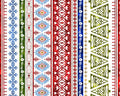 Nysno New Snow - Decorative Stripe Multi by Jason Yenter from In The Beginning Fabric