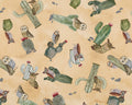 Magical Desert - Owl Toss Cactus Sepia from Henry Glass Fabric