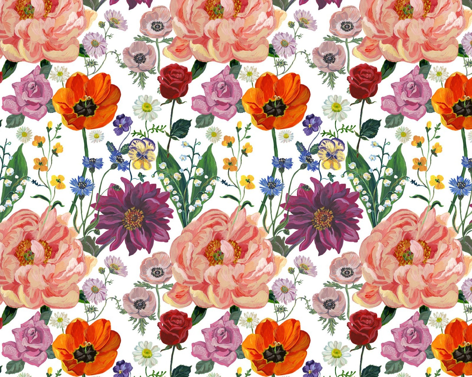 Pastoral Symphony - Happy Garden Multi by Nathalie Lete from FreeSpirit Fabrics