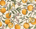 Squirrels and Horses - Squirrels Apricot Branch Cream from Cosmo Fabric