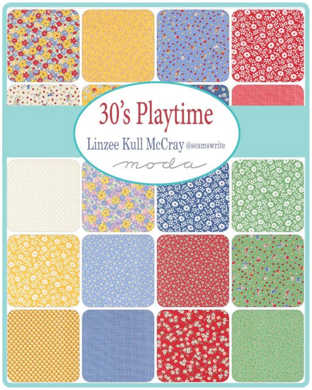 30s Playtime CHARM Pack by Linzee McCray from Moda Fabrics