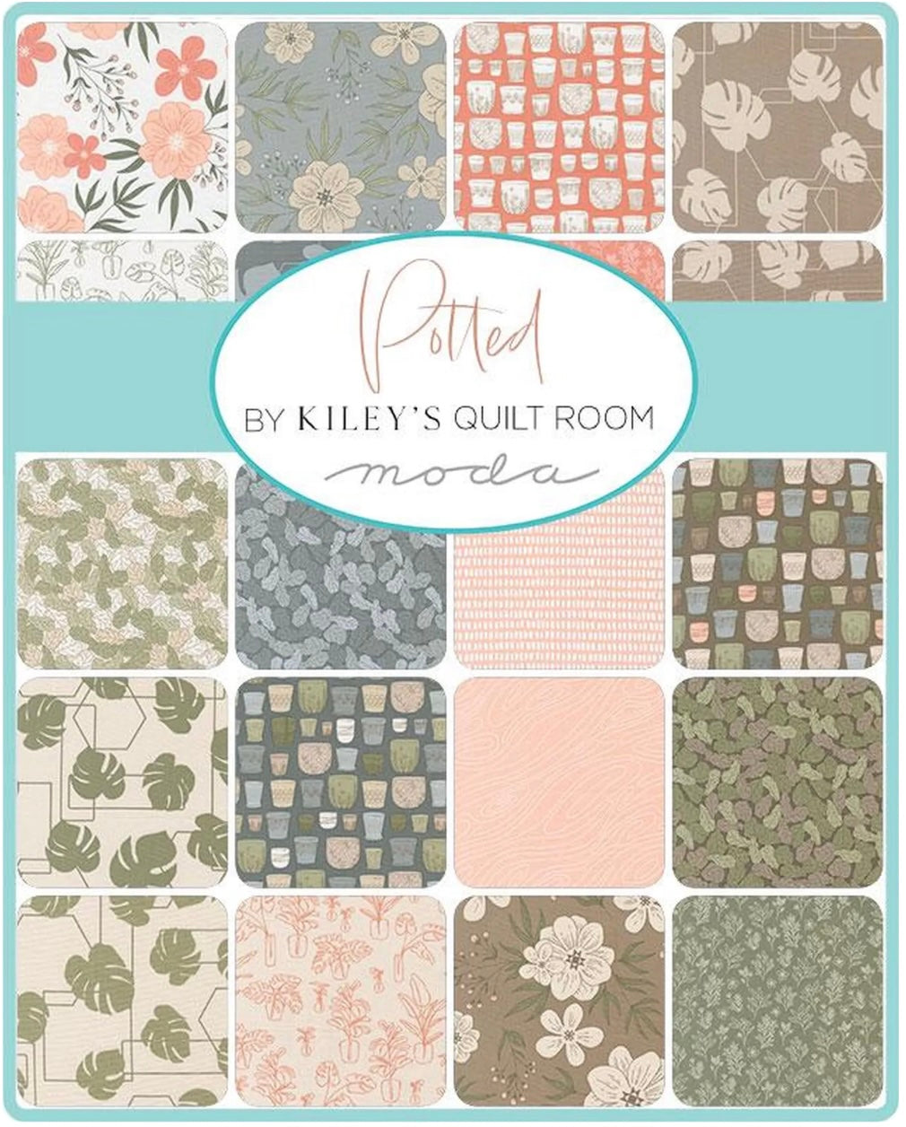 Potted CHARM Pack by Kiley’s Quilt Room from Moda Fabrics
