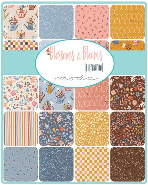 Blossoms And Blooms CHARM Pack by Elena Amo from Moda Fabrics