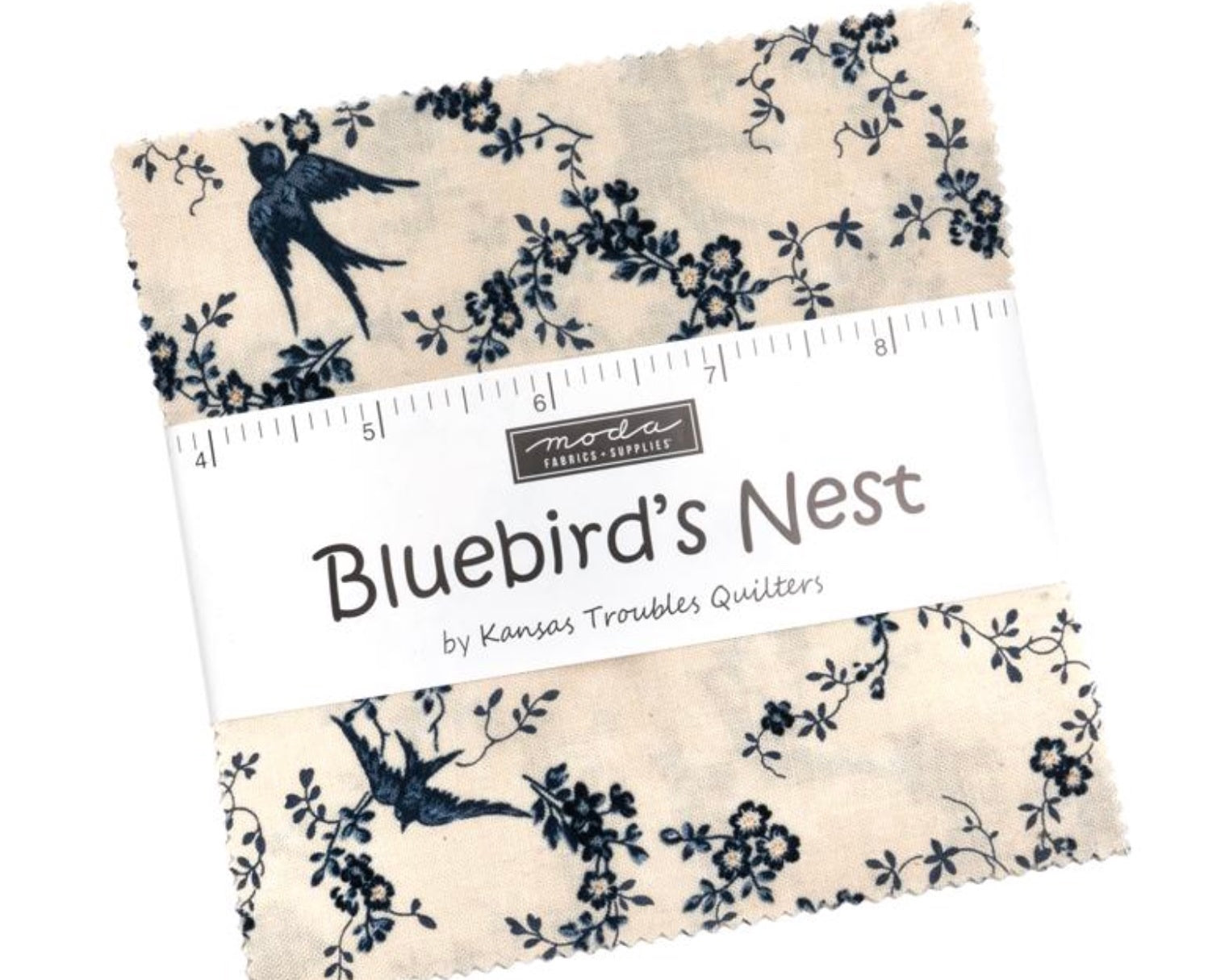 Bluebirds Nest CHARM Pack by Kansas Troubles Quilters from Moda Fabrics