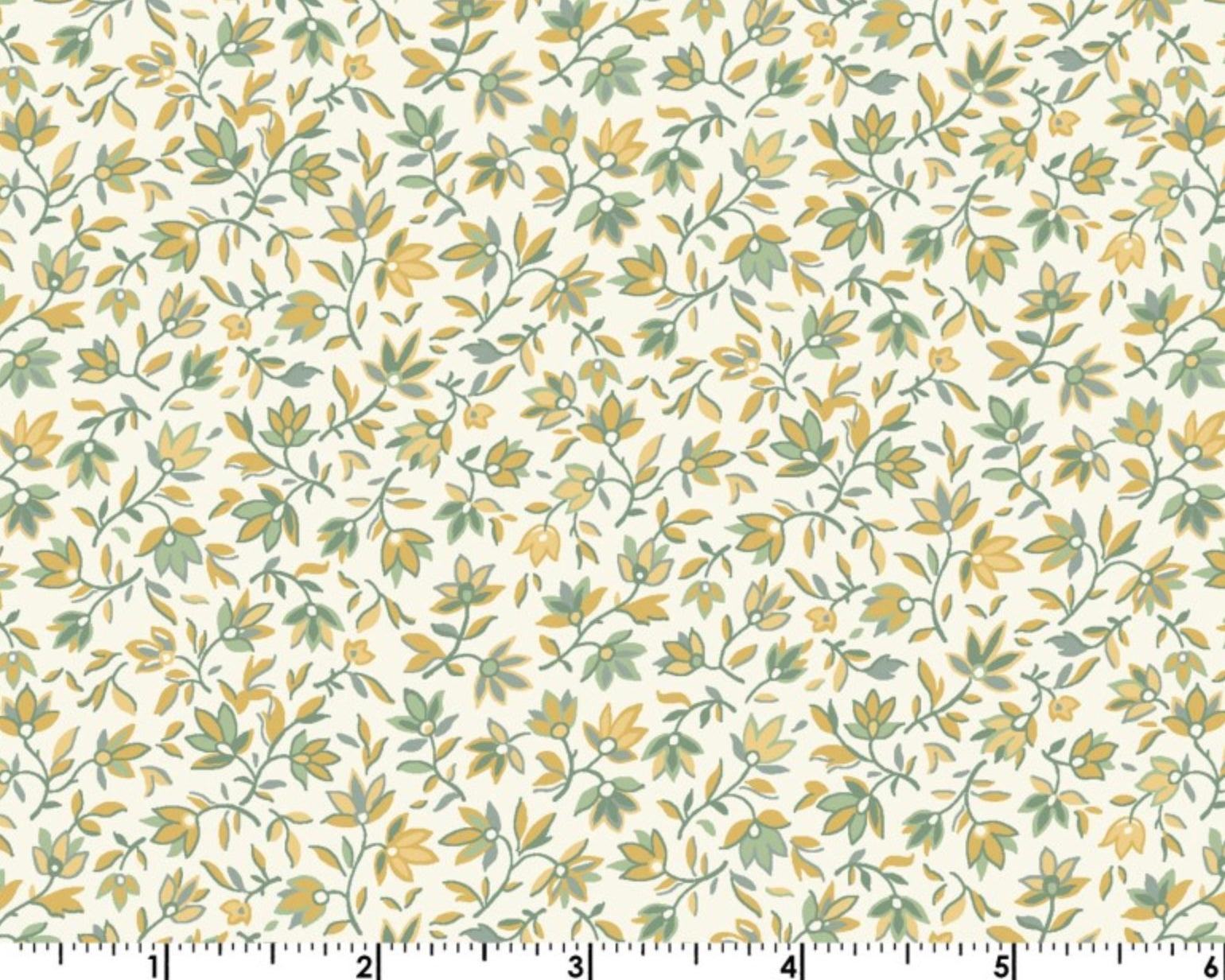 Willoughby - Tiny Leaves White from Maywood Studio Fabric