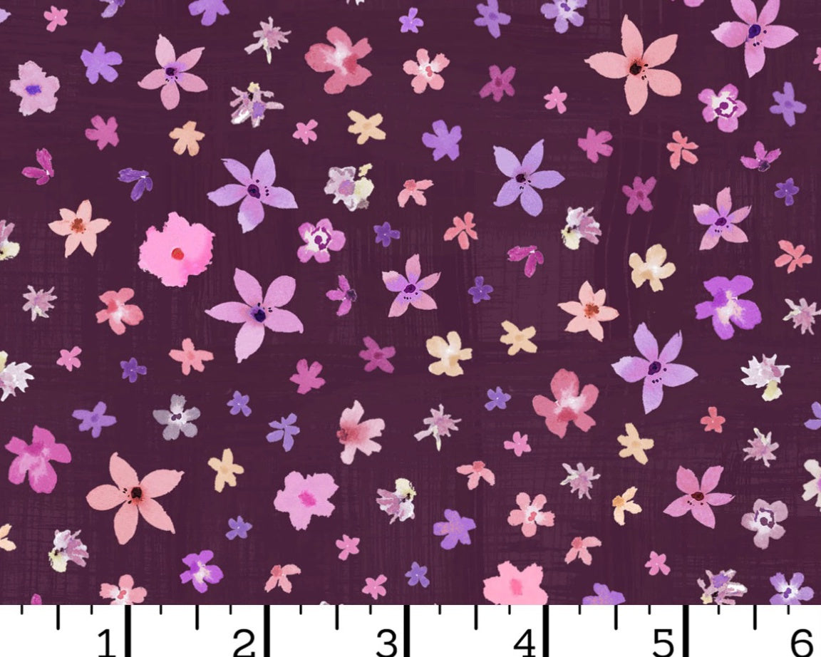 Nature Studies - Ditsy Floral Violet from Maywood Studio Fabric