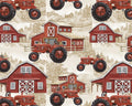 Farm Tractors Cream from David Textiles Fabrics