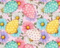 Sweet Spring - Spring Eggs Pink from David Textiles Fabrics