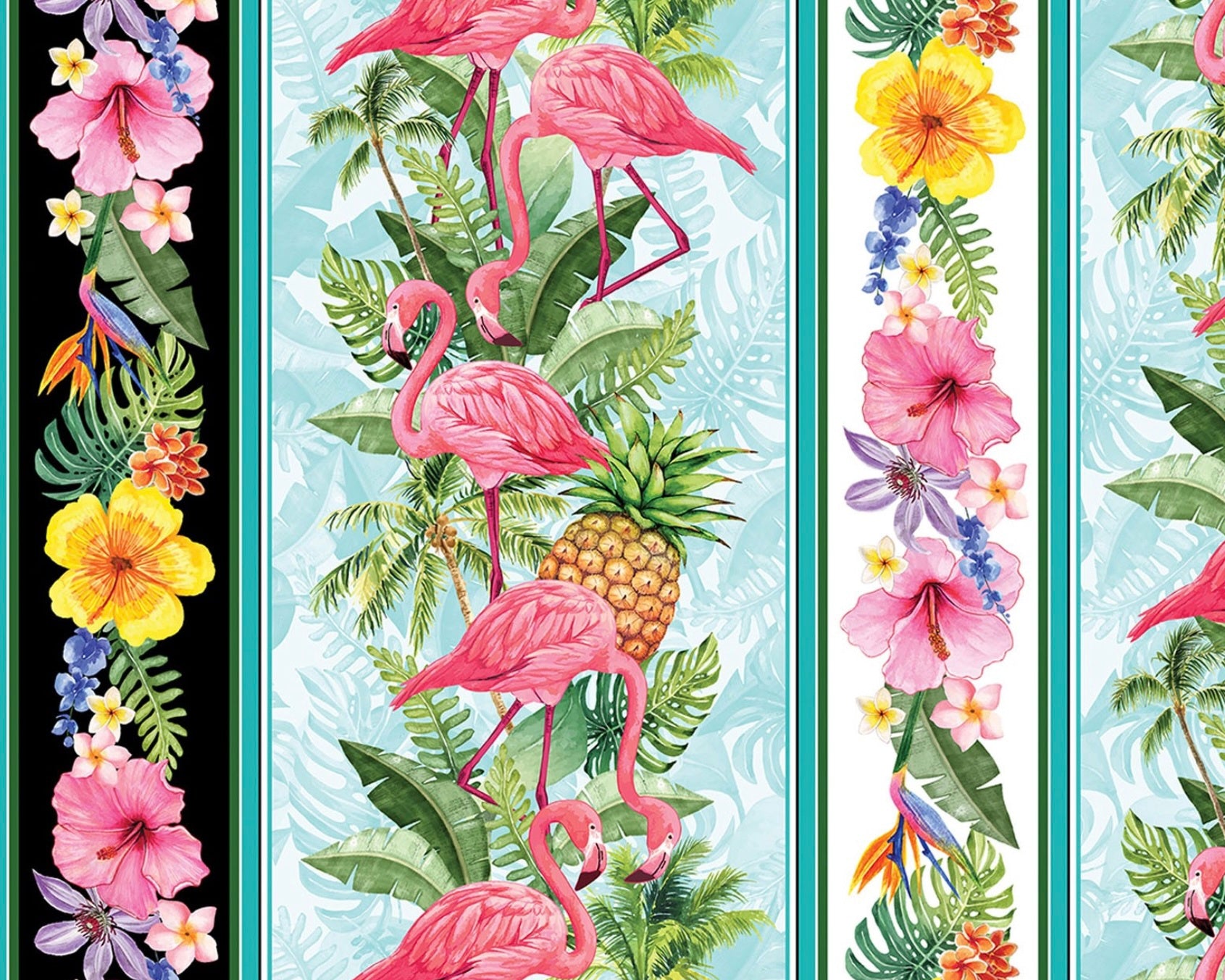 Paradise Awaits - Paradise Stripe Multi from Benartex Fabrics