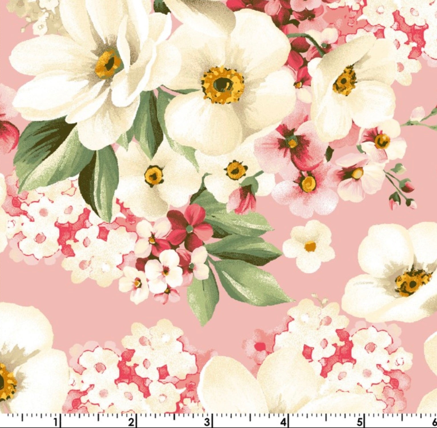 Windflower - Main Flower Pink from Maywood Studio Fabric