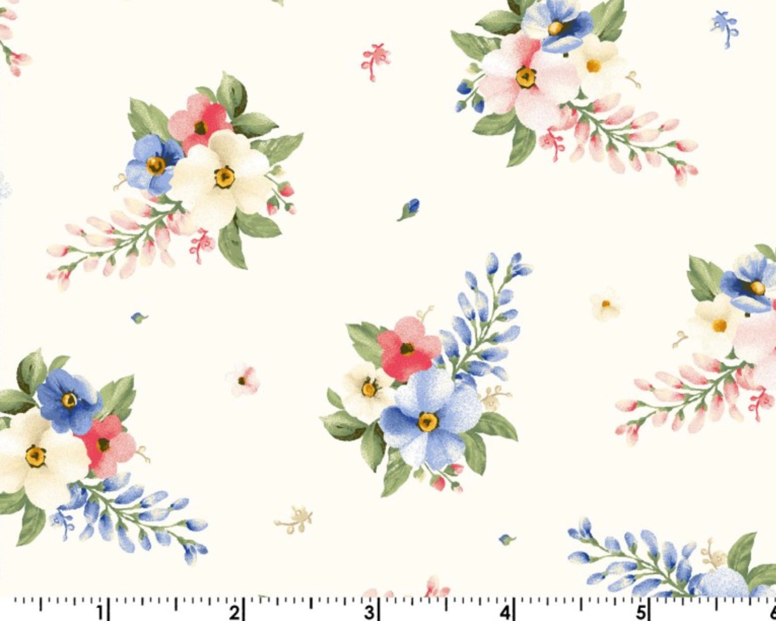 Windflower - Small Flower Cream from Maywood Studio Fabric