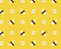 Simple Bees Yellow from David Textiles Fabrics