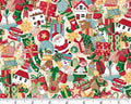 Christmas Wishes - Stocking Fillers Cream from Makower Fabric