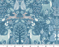 Foxwood - In The Forest Blue from Makower Fabric