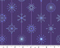Century Prints - Deco Frost Snowflakes Winter Plum from Andover Fabrics