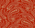Belle Rose - Paisley Scarlet Red from Andover Fabrics