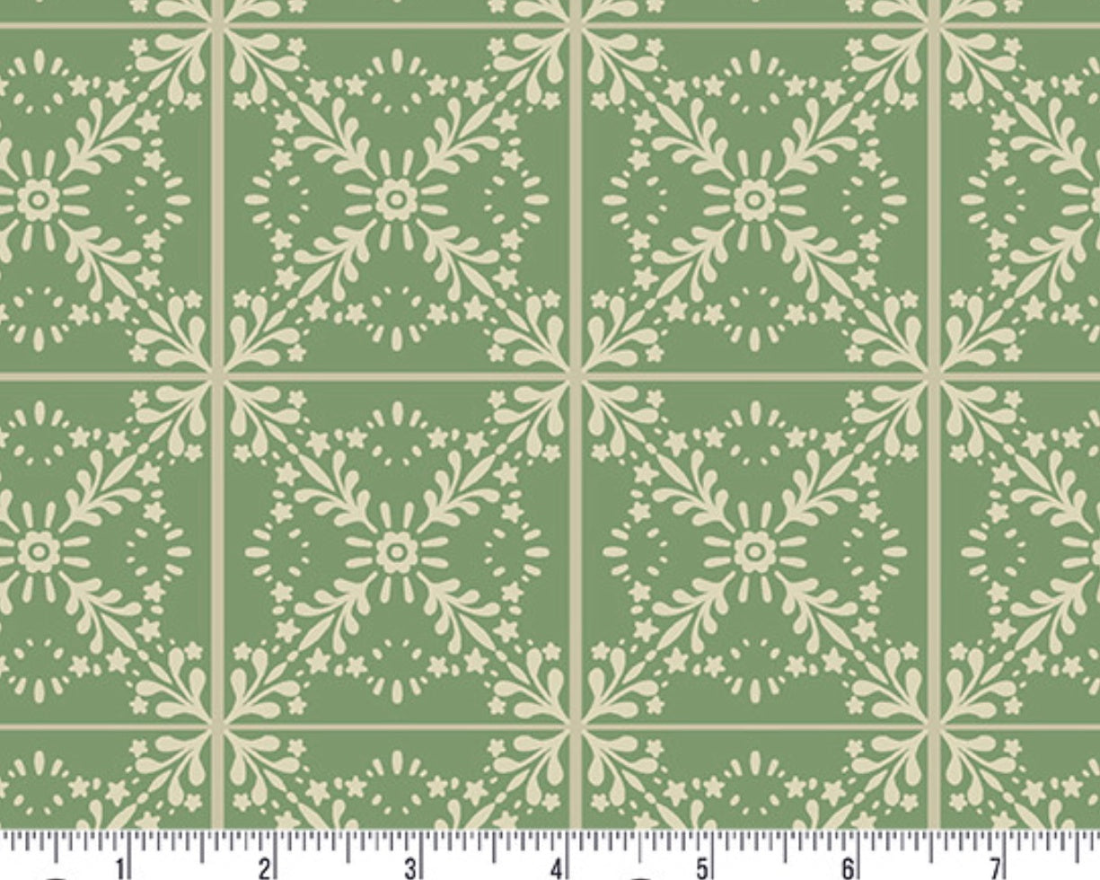 Ciao Bella - Tiles Basil from Andover Fabrics