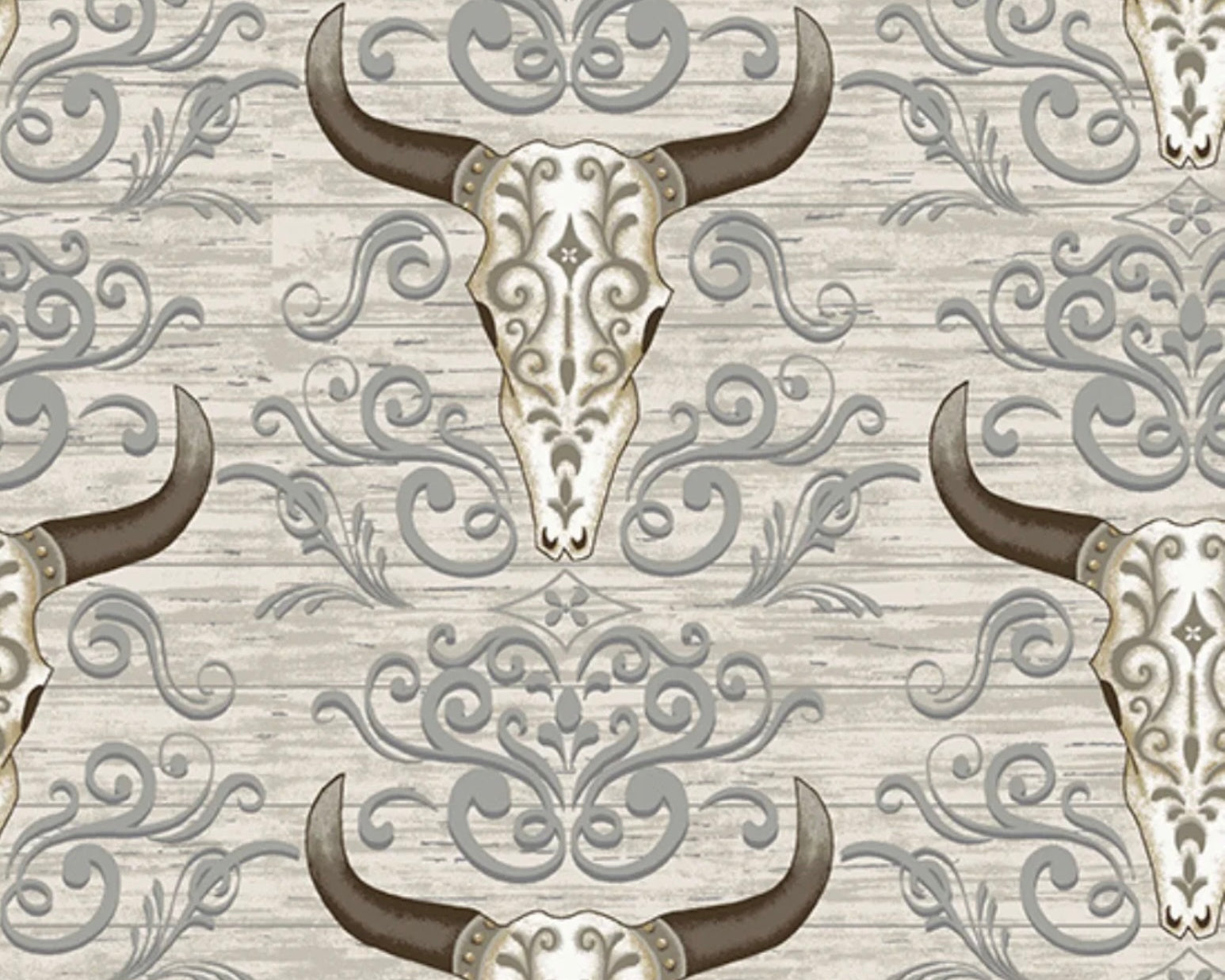 Ranch Hand - Skull Holstein Street from Andover Fabrics