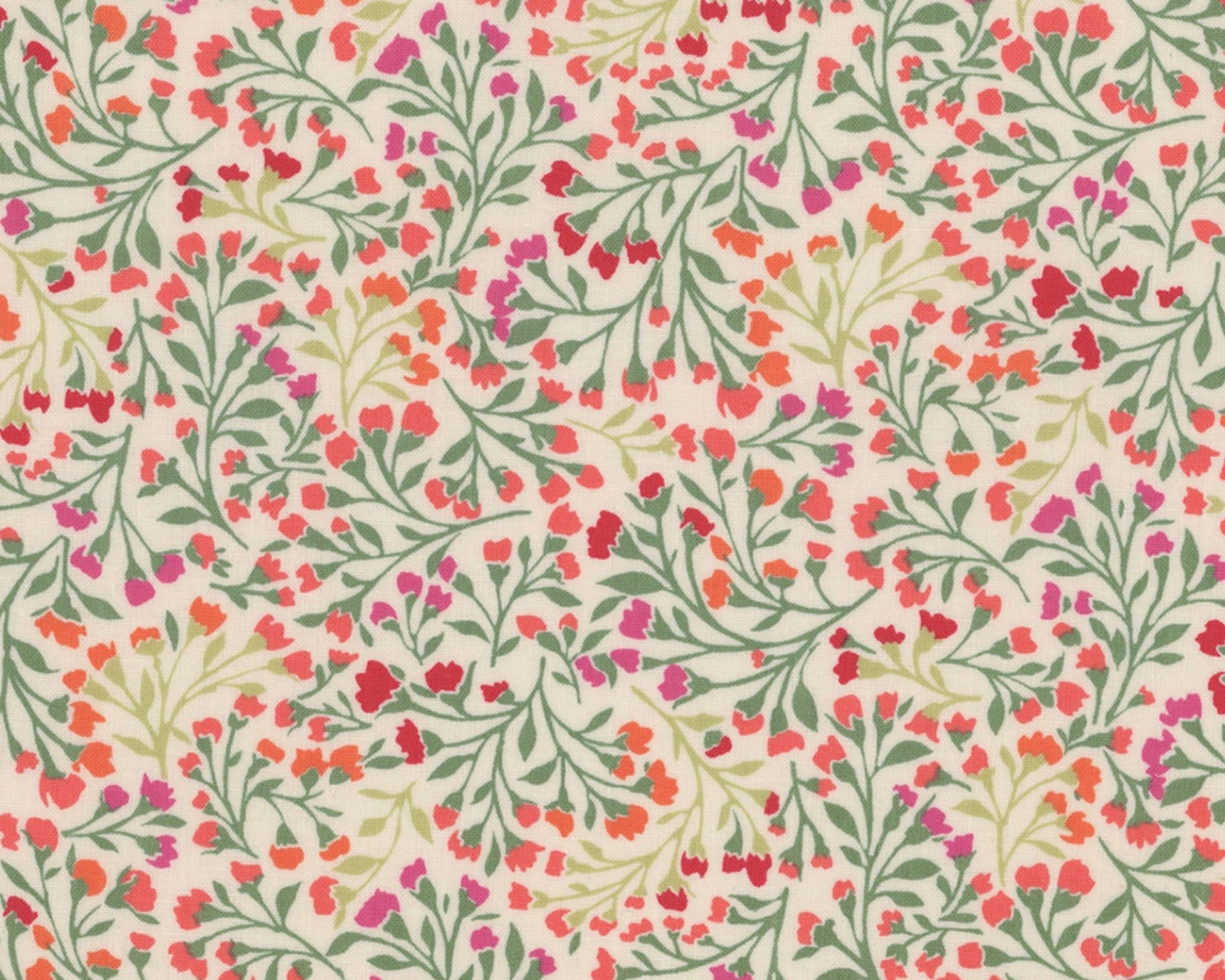 Poppies - Meadow Cream Floral from Andover Fabrics