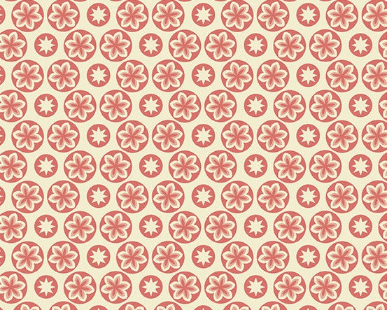 Coco Pink - Starfruit Camelia Cream from Andover Fabrics