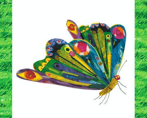 The VHC Caterpillar - Metamorphosis PANEL 24 Inches from Andover Fabrics