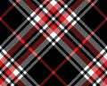 Holiday - Diagonal Red Black Plaid from 3 Wishes Fabric