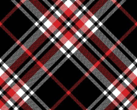 Holiday - Diagonal Red Black Plaid from 3 Wishes Fabric