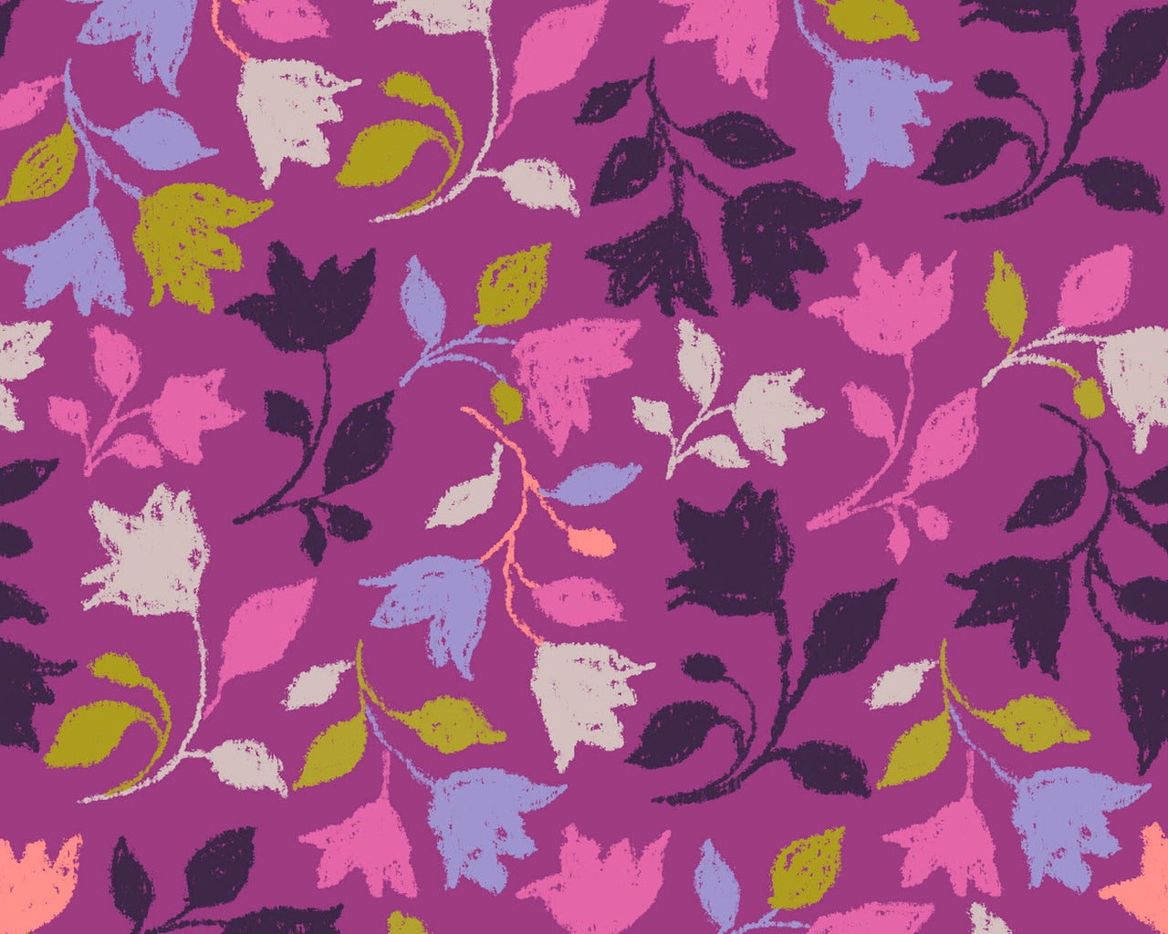 Purple Perfection - Pixie Floral from 3 Wishes Fabric