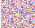 Purple Perfection - Packed Blooms Multicolor from 3 Wishes Fabric