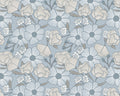 Coastal Calm - Minette Floral Blue from Cloud 9 Fabrics