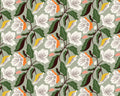 Honey Garden - Irises Turquoise from Cloud 9 Fabrics