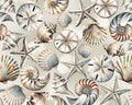 Coastal Escape - Coastal Shells Cream by Nicole Decamp from Benartex Fabrics