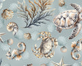 Coastal Escape - Marina Life Blue by Nicole Decamp from Benartex Fabrics