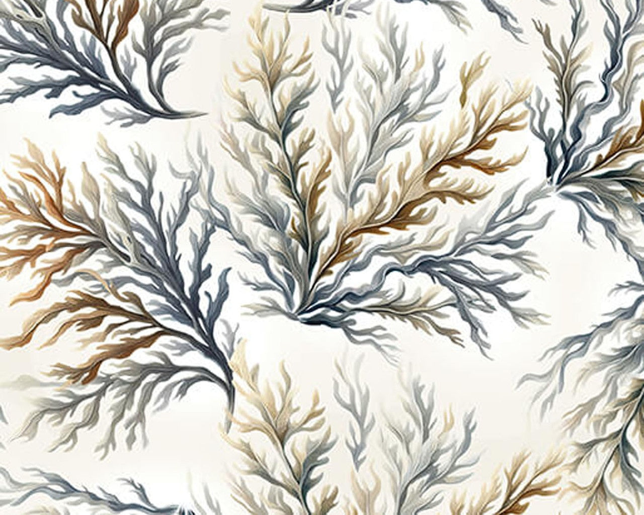 Coastal Escape - Coastal Coral Cream by Nicole Decamp from Benartex Fabrics