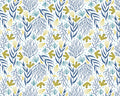 Sea Garden - Underwater Botanicals Blue from Felicity Fabrics