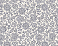 Sewn With Love - Embroidered Garden Flower Natural from Felicity Fabrics