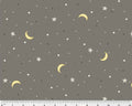 Sweet Dreams - Night Sky Stars Moon Dk Grey from Windham Fabrics