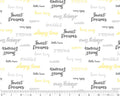 Sweet Dreams - Bedtime Words White from Windham Fabrics