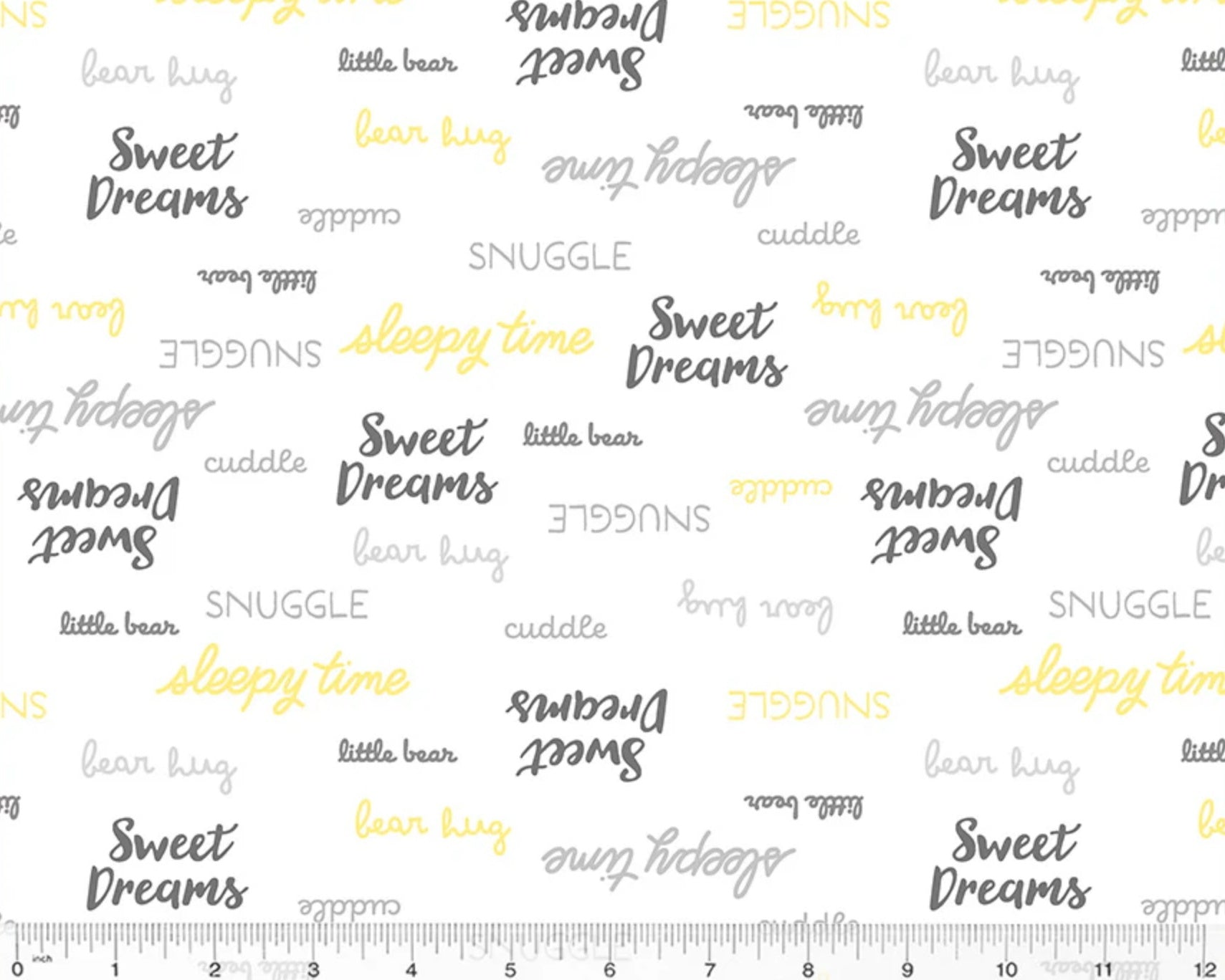Sweet Dreams - Bedtime Words White from Windham Fabrics