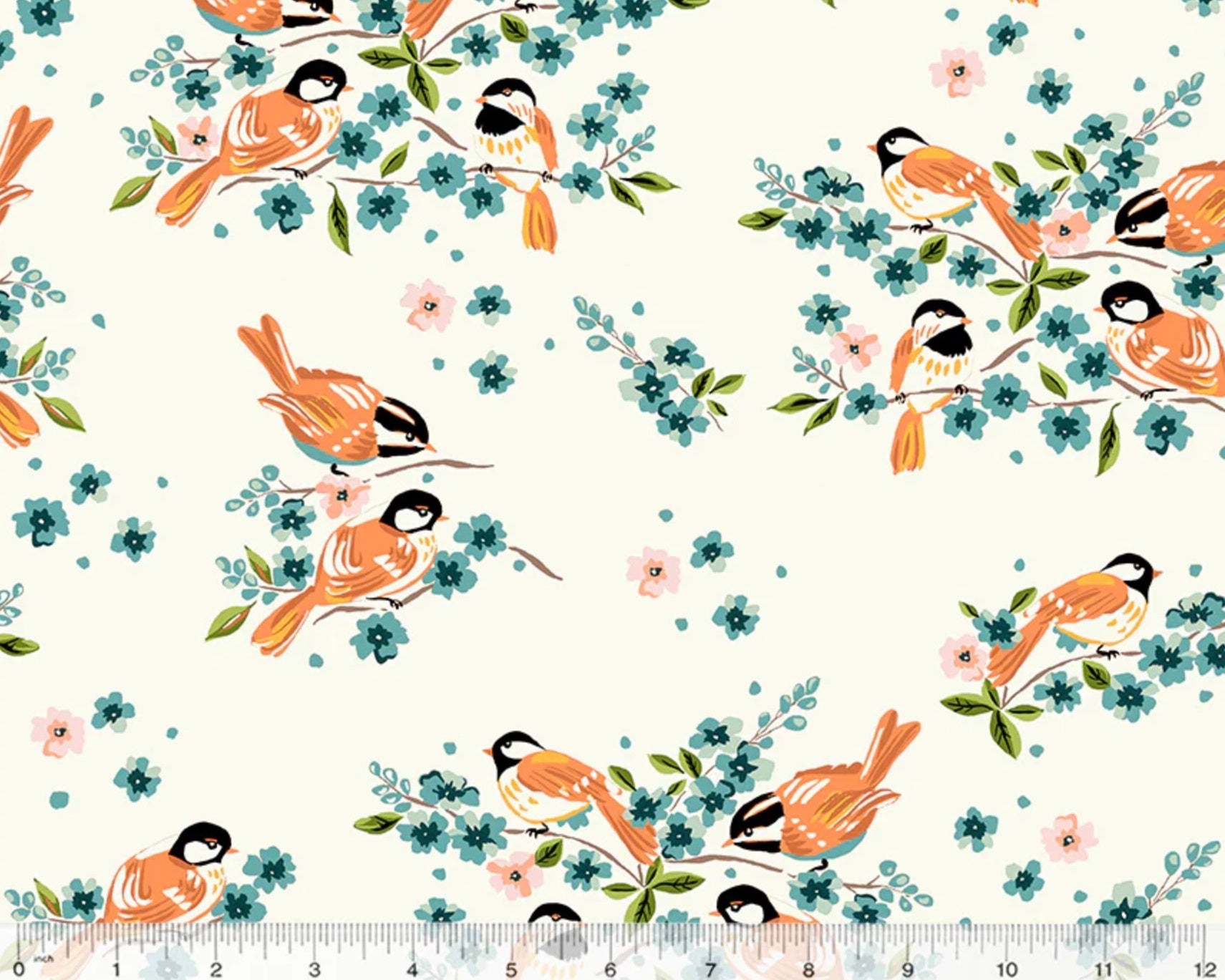 Orchard and Grove ORGANIC - Birdies Ivory from Windham Fabrics