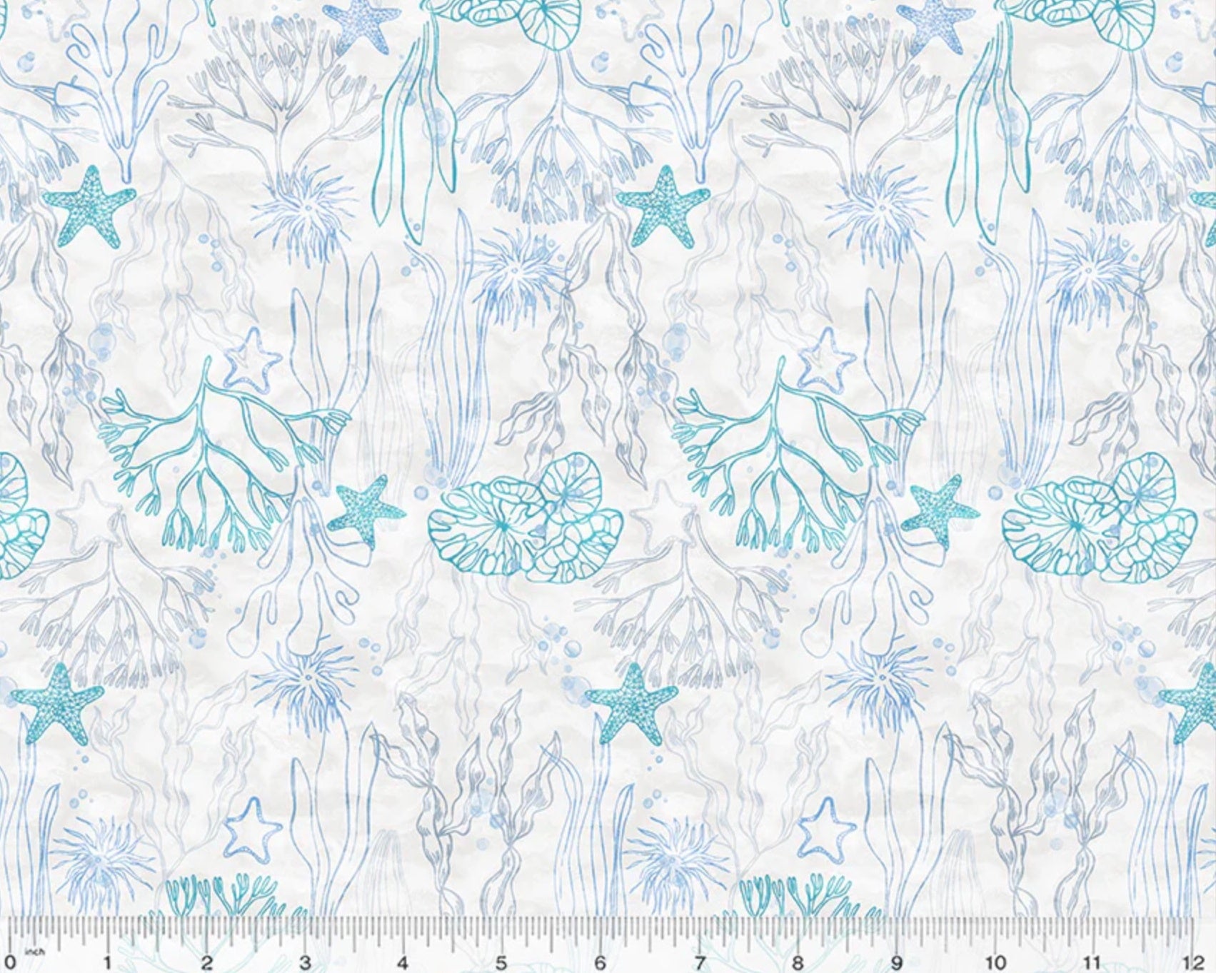 Deep Sea - Flowers of the Sea Mist from Windham Fabrics