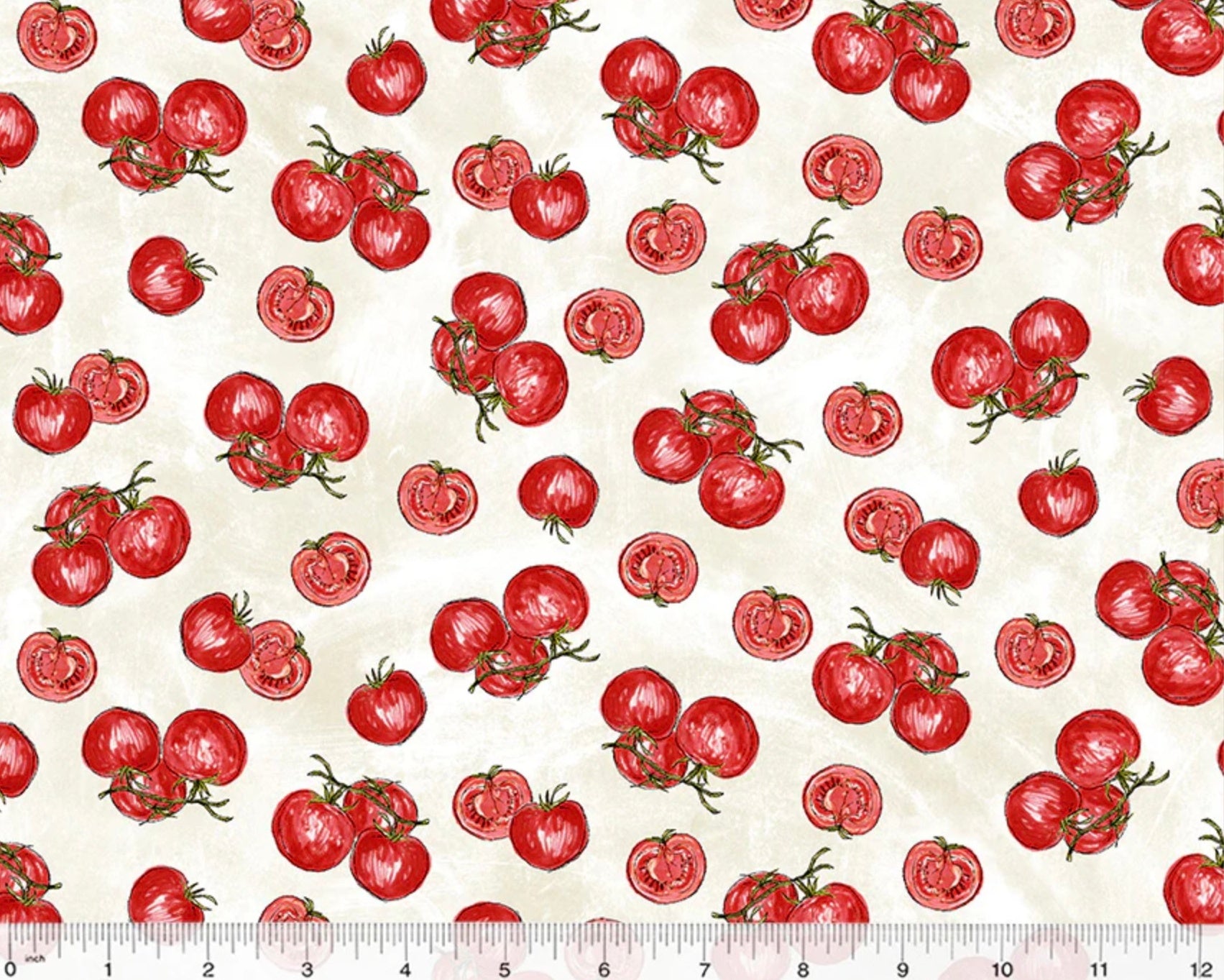 Farmstand - Tomatoes Cream from Windham Fabrics