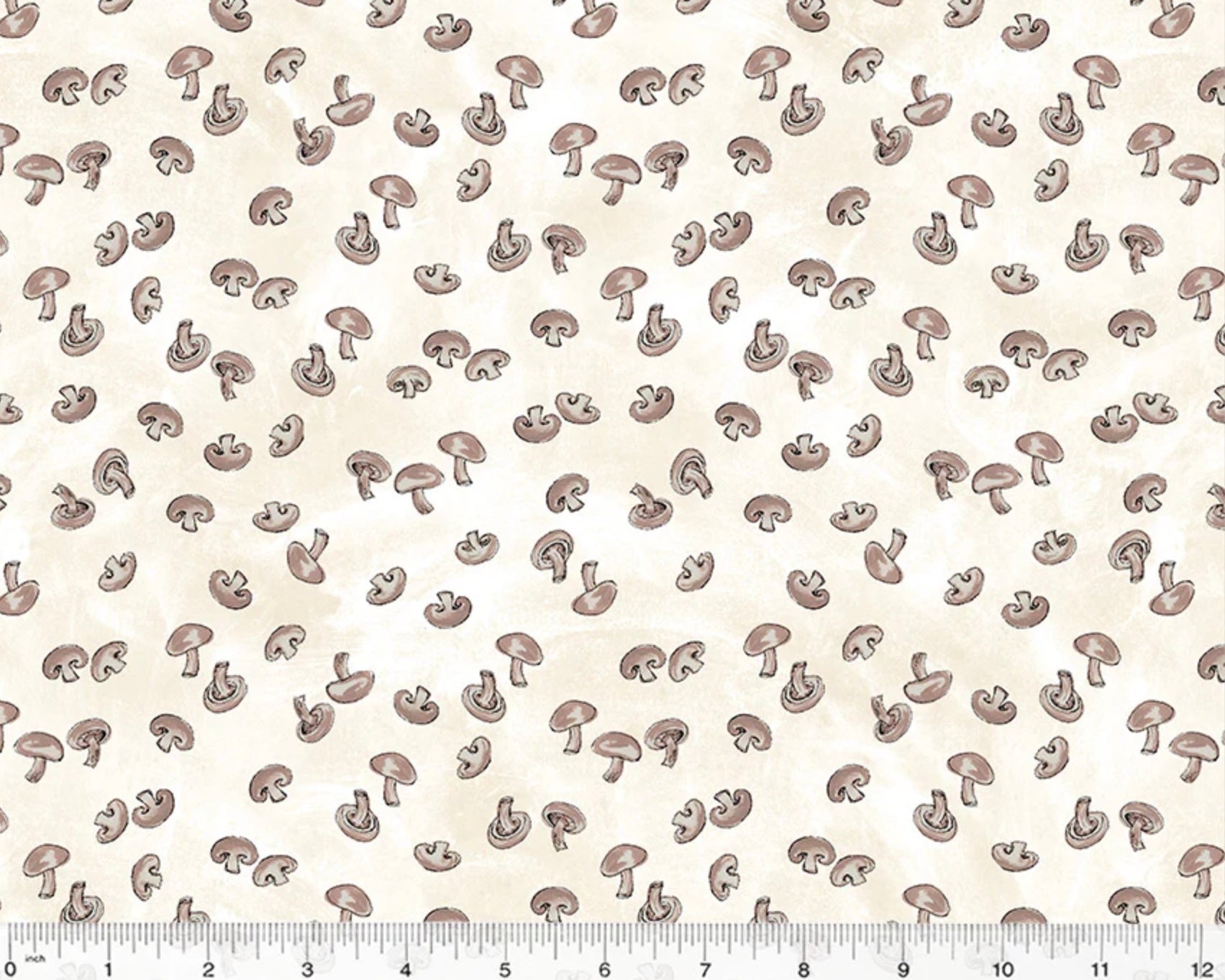 Farmstand - Mushrooms Cream from Windham Fabrics