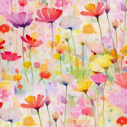 Spring Into Beauty - Budding Wildflowers Multi from 3 Wishes Fabric