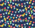Baby Love - Pennants Flags Multi from Studio E Fabrics
