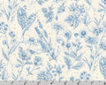 Flowerhouse Botanical Garden - Monotone Florals Blue from Robert Kaufman Fabric