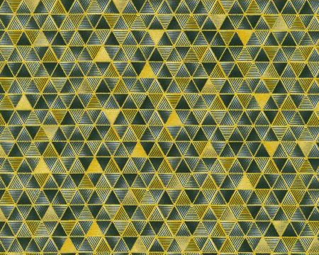 Ancient Beauty - Triangles Metal Metallic from Robert Kaufman Fabric