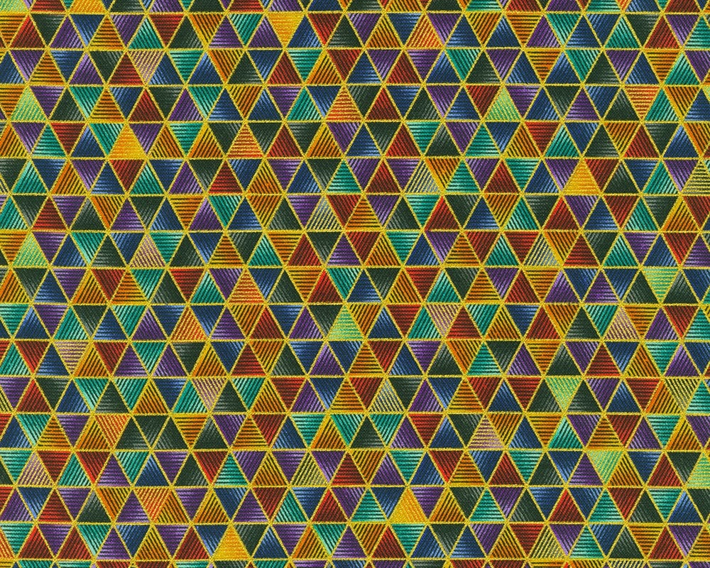 Ancient Beauty - Triangles Jewel Metallic from Robert Kaufman Fabric